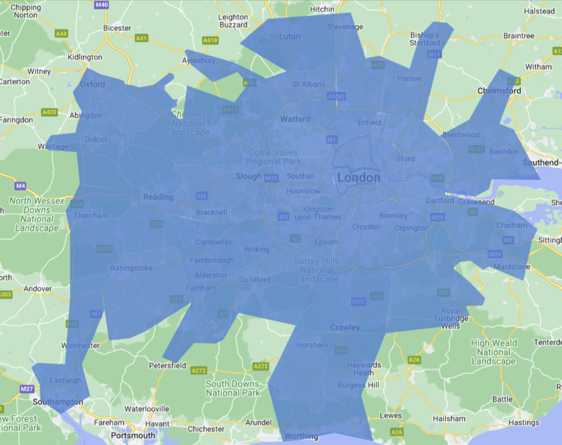 Airportr pick-up locations