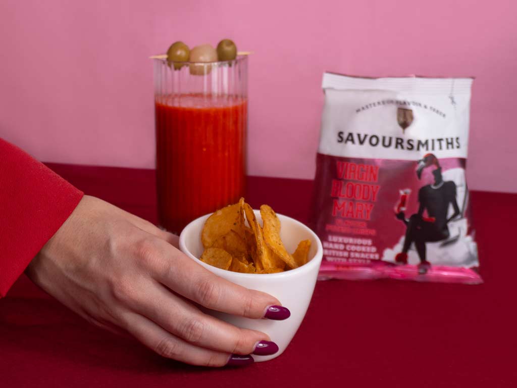 Virgin Bloody Mary crisps by Savoursmiths