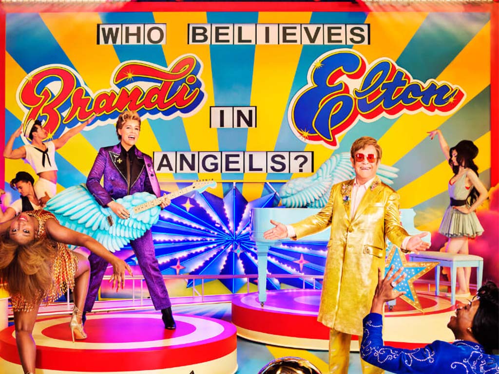 The cover of Elton John and Brandi Carlisle 'Who believes in Angels?'