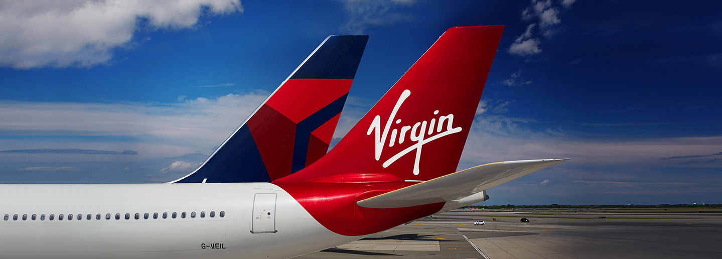 Virgin Atlantic and Delta banner