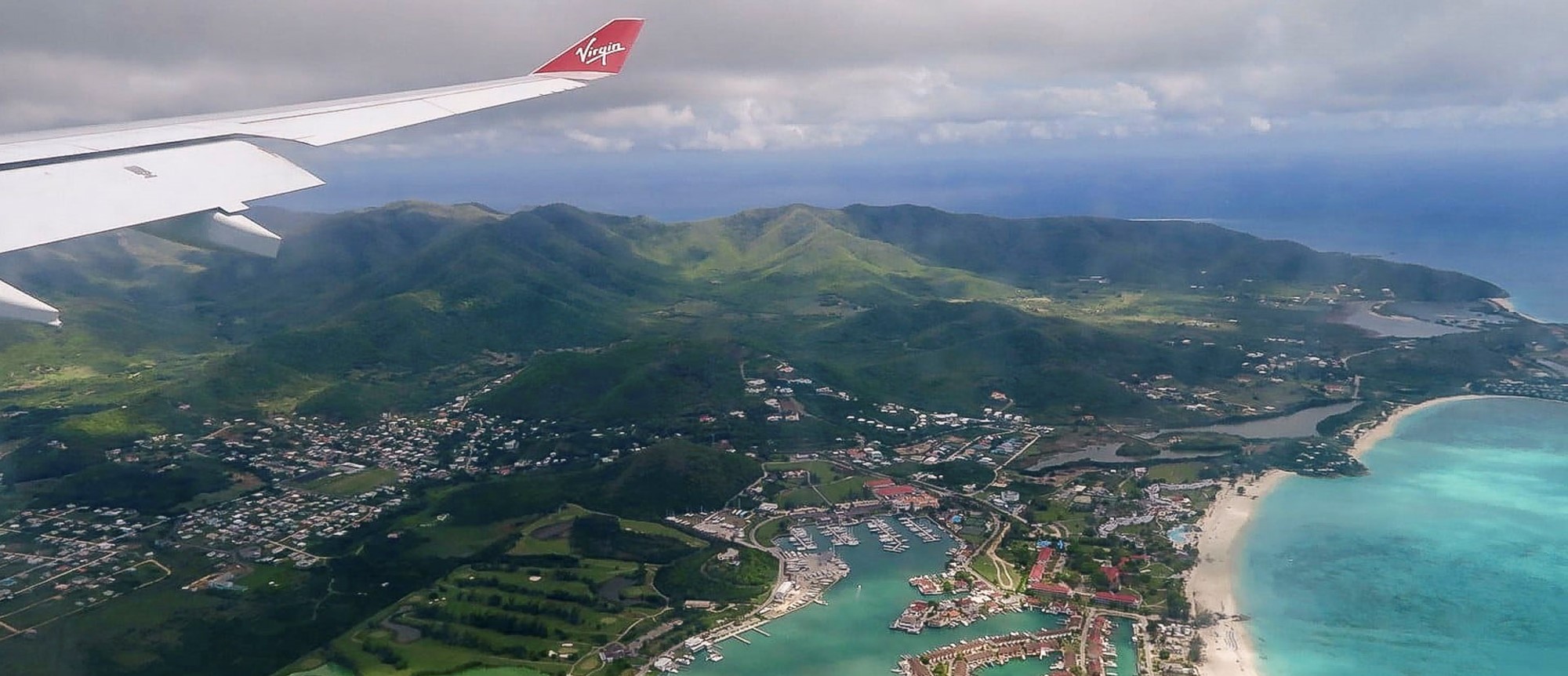 Antigua from the air