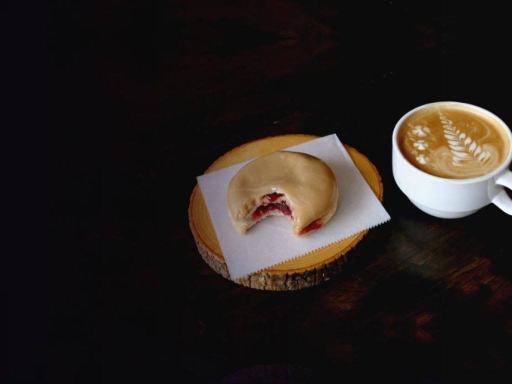 Doughnut and coffee