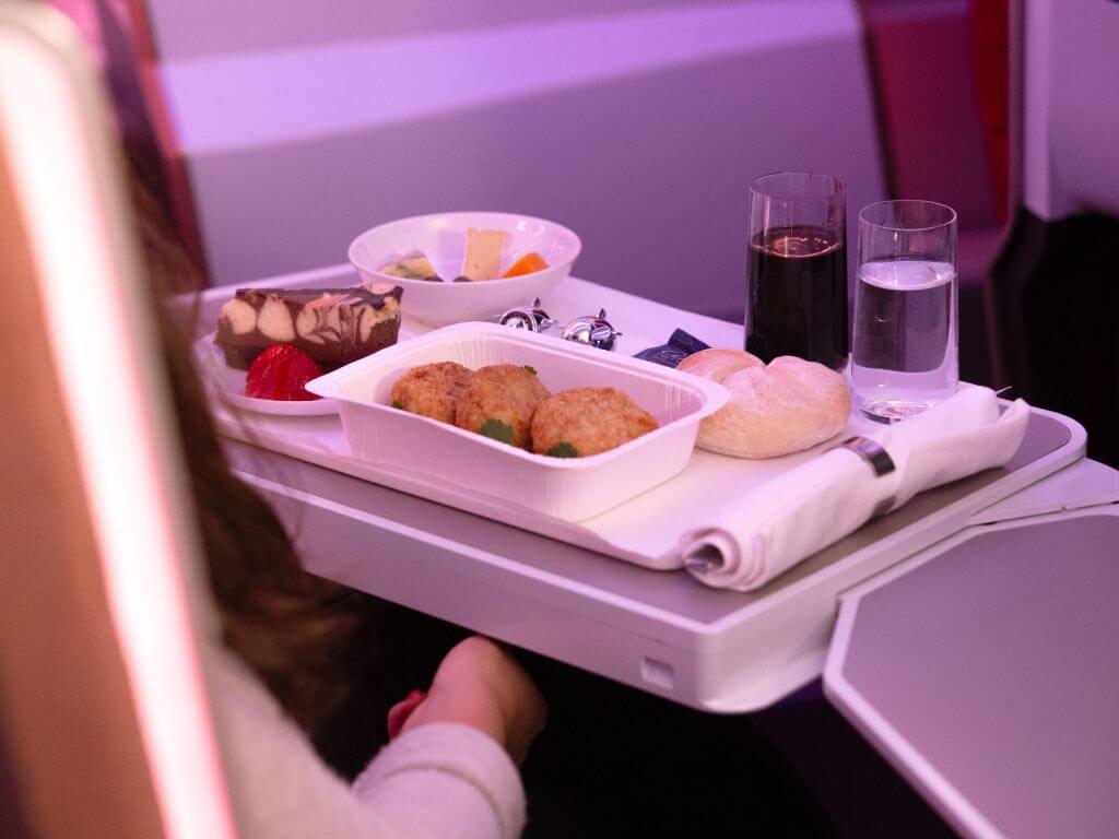 Food And Drink In Upper Upper Cabin Meals Virgin Atlantic