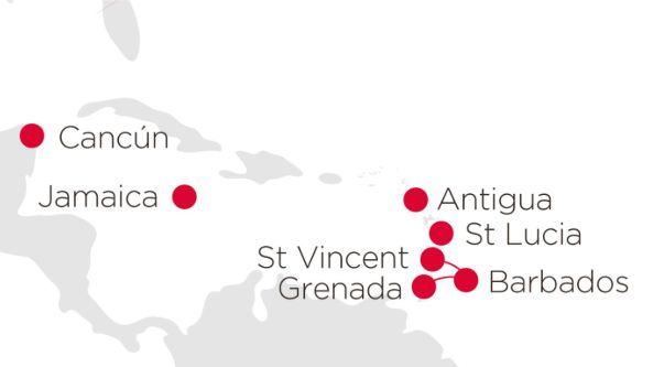 Inter-island destinations